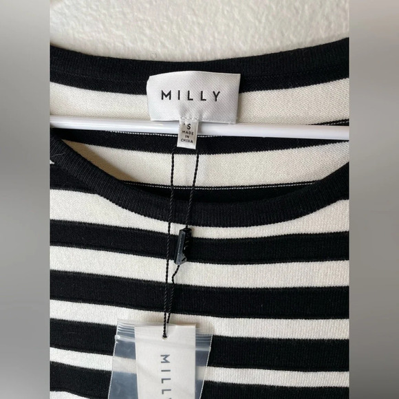NWT Milly Degrade Stripe Flare Dress Size Small - Picture 5 of 8
